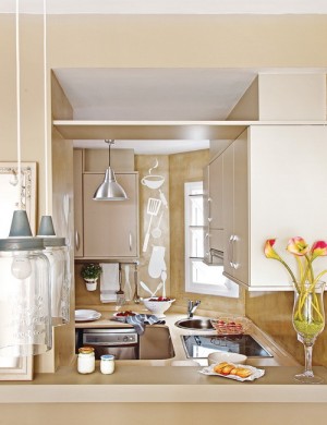 Окно между кухней и столовой — 30 вариантов дизайна