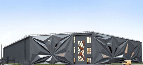 3D-фасад в стиле оригами украсит ледовый дворец в Новой Москве