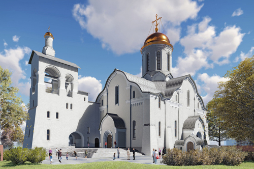 В Люблино начали строить крупный храм в честь Андрея Первозванного
