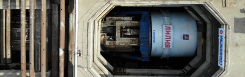 Собянин: щит-гигант начал проходку тоннеля Большого кольца метро
