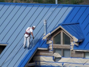 Покраска крыши дома своими руками