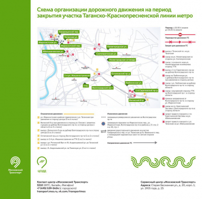 Движение в ЮВАО ограничат для строительства Некрасовской линии метро