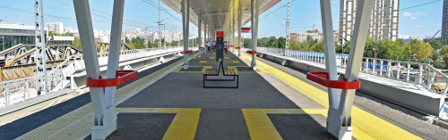 Готова первая платформа ж/д станции Остафьево для МЦД-2
