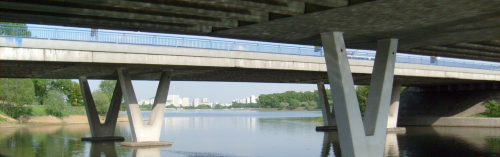 Мост через реку Сетунь строят на Южном дублере Кутузовского проспекта