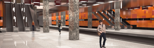 Станцию метро «Стахановская» оформят в стиле конструктивизм