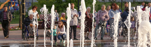 В парке 70-летия Победы в Черемушках заработал сухой фонтан