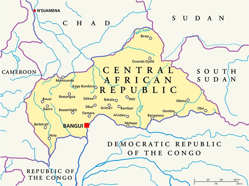 В ЦАР при взрыве фугаса во время проезда военной автоколонны погибли трое граждан России