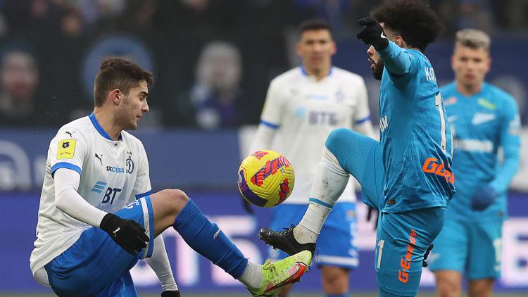 &laquo;Динамо&raquo; и &laquo;Зенит&raquo; завершили вничью центральный матч 18-го тура РПЛ